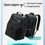 Men's Business Travel Large Capacity Expandable Backpack