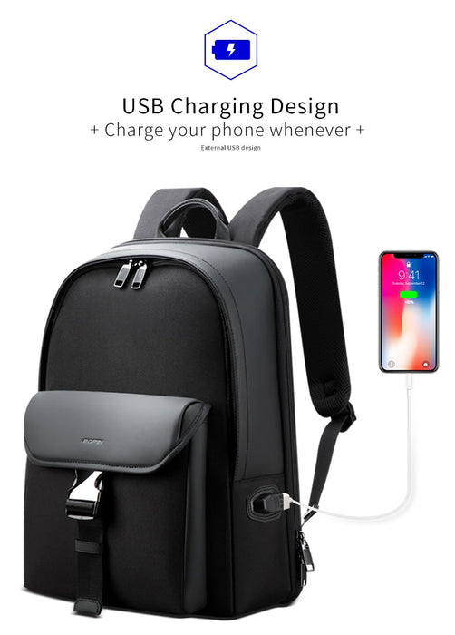 Women's Fashion 15.6 Inch USB Charging Backpack
