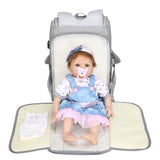 Maternity - Baby Diaper Organizer Backpack with Diaper Mat and USB Charging Port