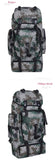 70L Large Camouflage Camping Trekking Backpack