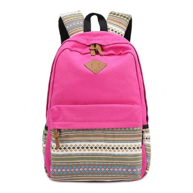 Women's Weave Pattern Design Backpack