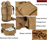 80L Outdoor Mountaineering Large Capacity Nylon "U" Internal Frame Camping Hiking Rucksack