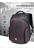 Men's Medium Anti-Theft 15" Laptop Backpack with USB Charging and TSA Lock