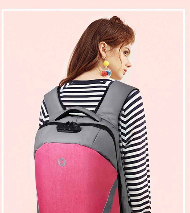 Women's Oxford Anti-Theft 15" Laptop Backpack with TSA Lock