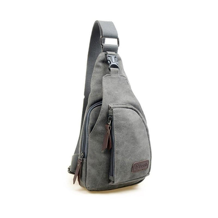 Men's Mini Canvas Shoulder Sling Bag