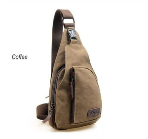 Men's Mini Canvas Shoulder Sling Bag