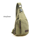 Men's Mini Canvas Shoulder Sling Bag