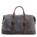 Men's Large Vintage Waxed Canvas Travel Duffel Bag