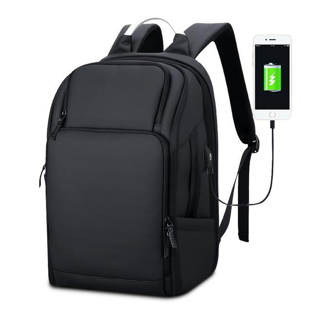 Men's Executive Large Sleek Backpack with USB Charging