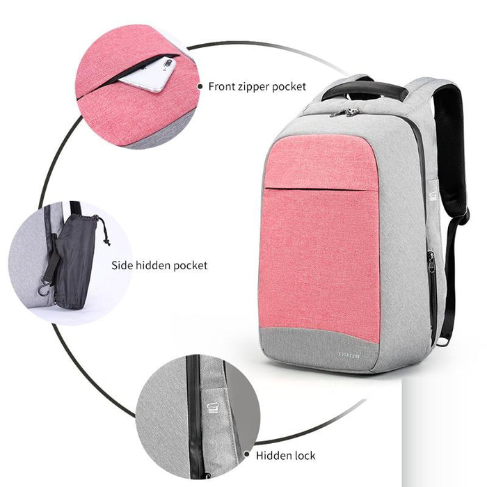 Women's Anti-Theft Laptop Backpack with USB Charging