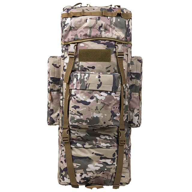 Metal Rucksack 100L Internal Metal U Frame Military Rucksack Backpack Built-In Rainco ...