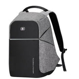 Swiss Style Original Bobby Design Anti-Theft 15" Laptop Backpack with USB Charging