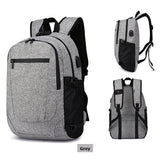 Men's Oxford Anti-Theft 15" Laptop Backpack with USB Charging and TSA Lock