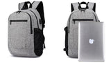 Men's Oxford Anti-Theft 15" Laptop Backpack with USB Charging and TSA Lock