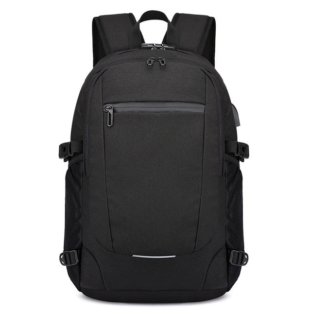 Men's Oxford Anti-Theft 15" Laptop Backpack with USB Charging and TSA Lock