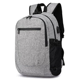 Men's Oxford Anti-Theft 15" Laptop Backpack with USB Charging and TSA Lock