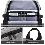 Men's Oxford Anti-Theft 15" Laptop Backpack with USB Charging and TSA Lock