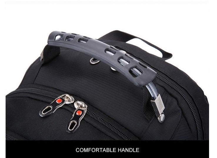 17" Laptop Swiss Design Heavy Duty Backpack with USB Charging Port and Lock
