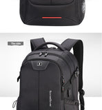 Swiss Design Large Capacity Travel 15" Laptop Backpack with USB Charging and Lock