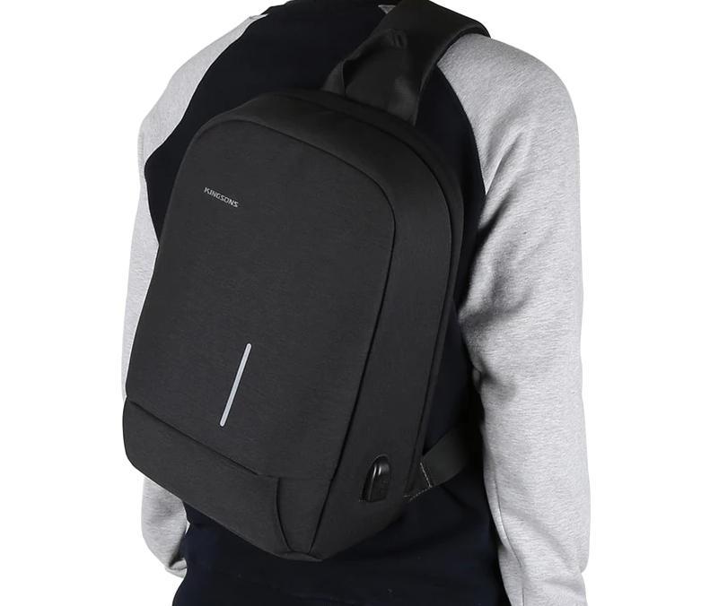  Kingsons Laptop Sling Backpack Anti Theft Bag - Hiking