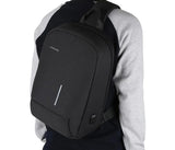 Men's Small Single Shoulder Cross Body 13" Laptop Backpack with USB Charging