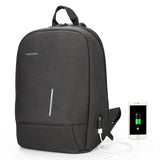 Men's Small Single Shoulder Cross Body 13" Laptop Backpack with USB Charging