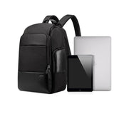 Men's Upscale Large 17 Inch Laptop USB Charging Backpack