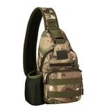 Molle Single Shoulder Sling Chest Backpack with USB Charging