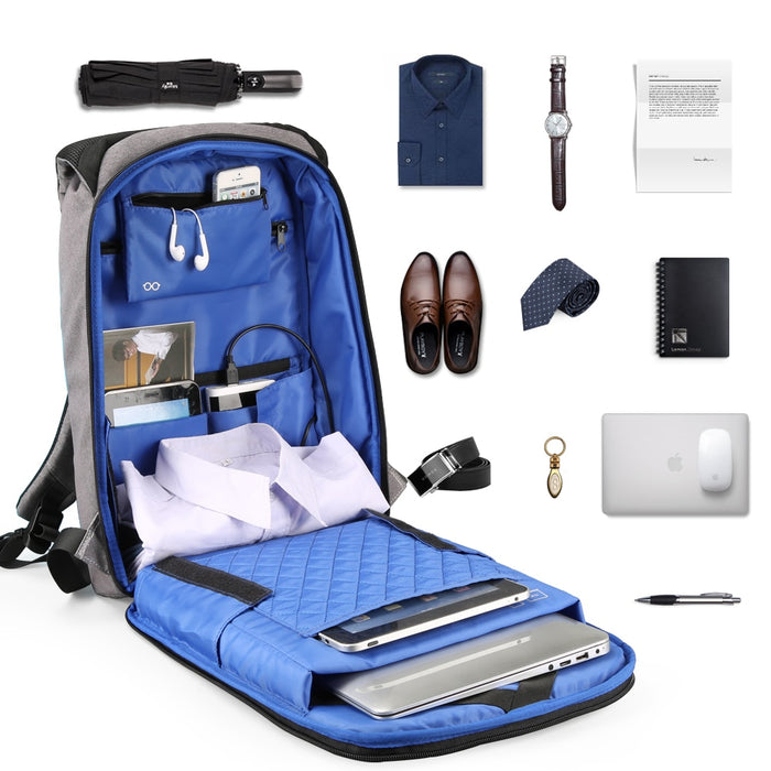 Medium Anti-Theft 13" 15" Laptop Backpack with USB Charging and TSA Lock