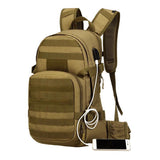 25L Molle Military Tactical Back with USB Charging