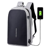 Men's Anti-Theft Backpack with USB Charging and Lock