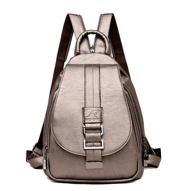 Women's Small Vegan Leather Backpack