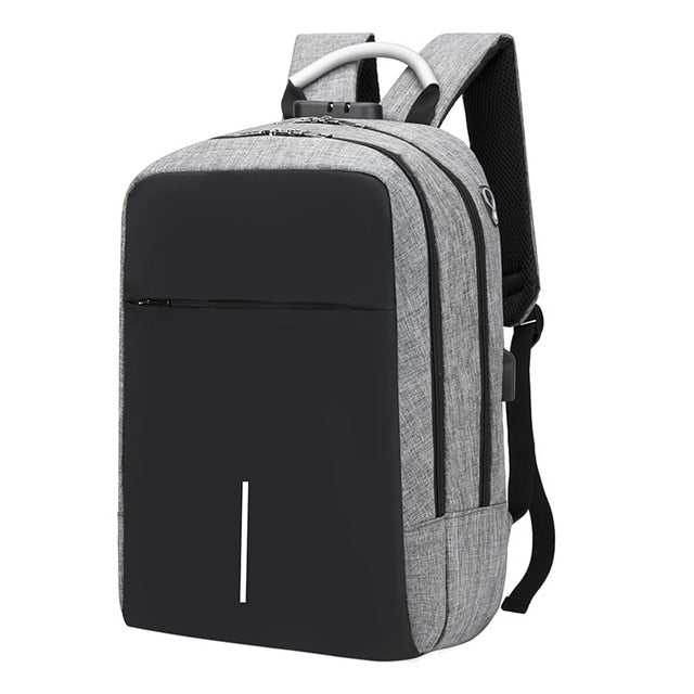 Medium Oxford Anti-Theft 15" Laptop Backpack With USB Charging and TSA Lock