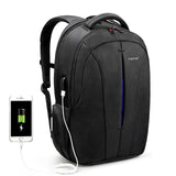 Men's Anti-Theft Waterproof Laptop Backpack with USB Charging and TSA Lock