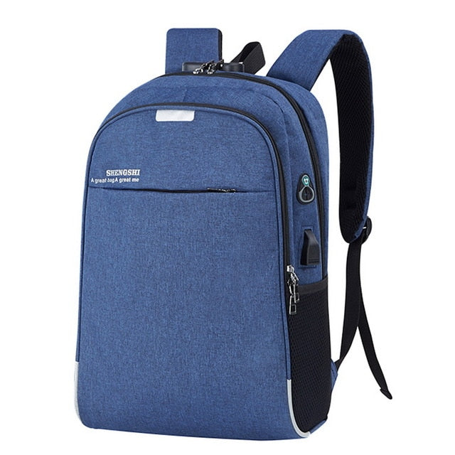 Anti-Theft Laptop Backpack With USB Charging Port and Lock