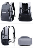 Medium Sleek Two Tone Anti-Theft 17" Laptop Backpack with USB Charging and TSA Lock