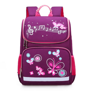 Girls 'Music and Butterflies' School Backpack