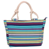 Women's Canvas Multi Color Tote Hand Bag