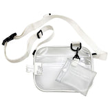 Women's Casual Recycled PVC Transparent Stadium Approved Crossbody Bag