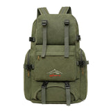 60L Large Canvas Camping Hiking Backpack