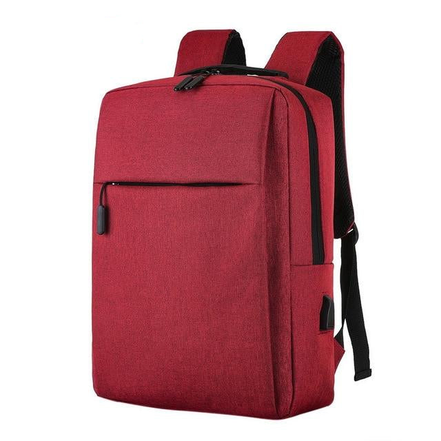 Slim 15" Laptop Backpack With USB Charging