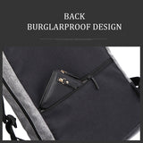 Men's Waterproof Casual Backpack with USB Charging