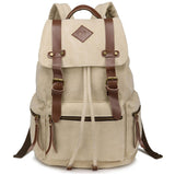 Unisex Vintage Canvas School Laptop Backpack