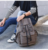 Men's Canvas Vintage School Backpack