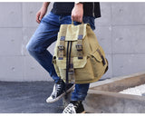 Men's Canvas Vintage School Backpack