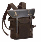 Medium Tan Hyde Explorer Travel Photographer Backpack