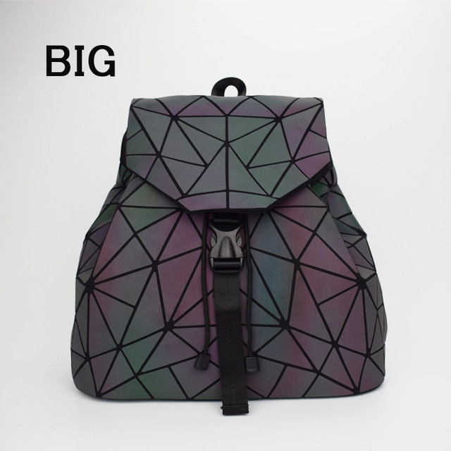 Holographic Geometric Color Changing Backpack 