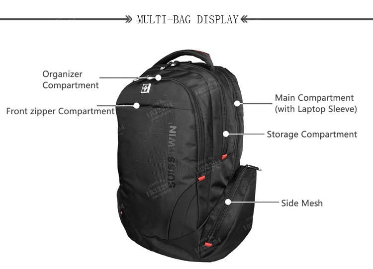 Swiss Design Medium Anti-Theft Travel Backpack