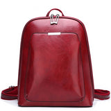 WOMEN'S GENUINE SHEEPSKIN FASHION LEATHER MINI BACKPACK