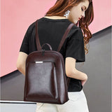 WOMEN'S GENUINE SHEEPSKIN FASHION LEATHER MINI BACKPACK